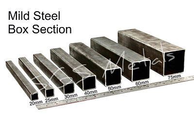 3 4 inch steel box section|50 x 4 box section.